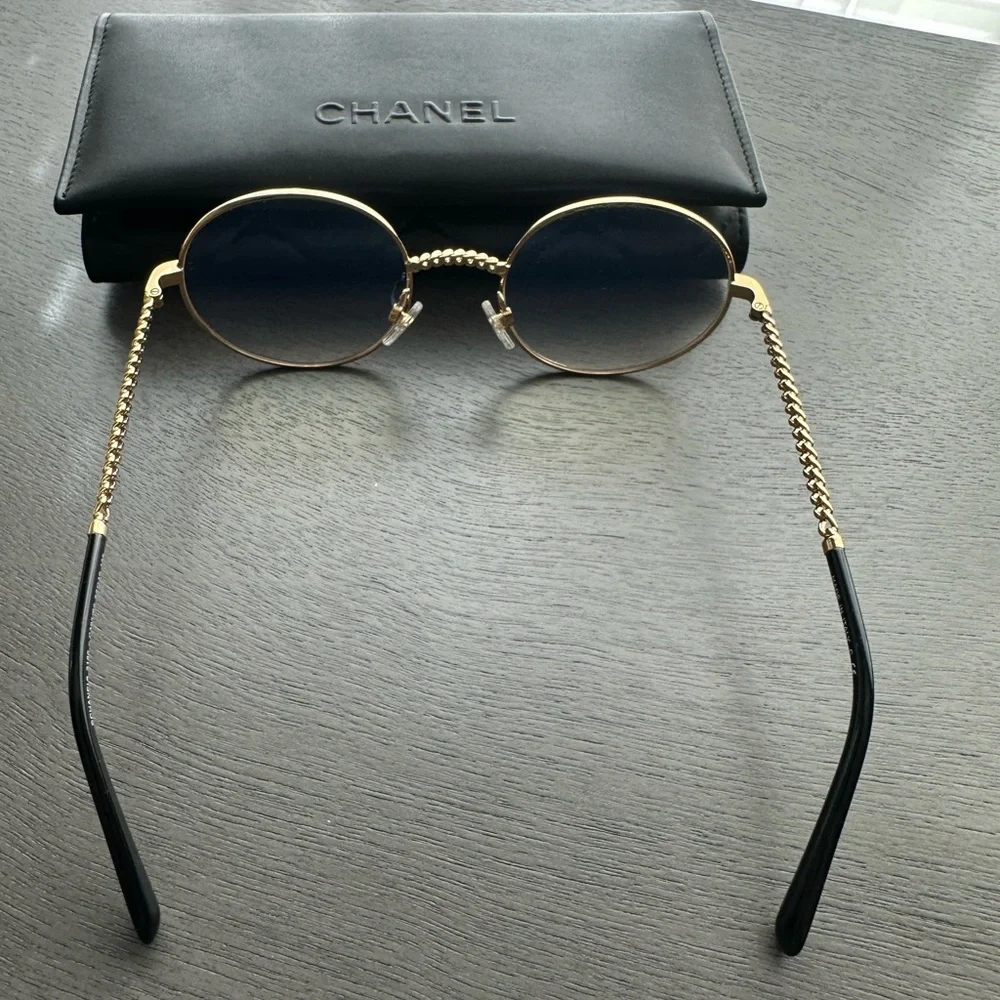 Chanel Round Eye Glasses with Gold Frame - Picture 4 of 7